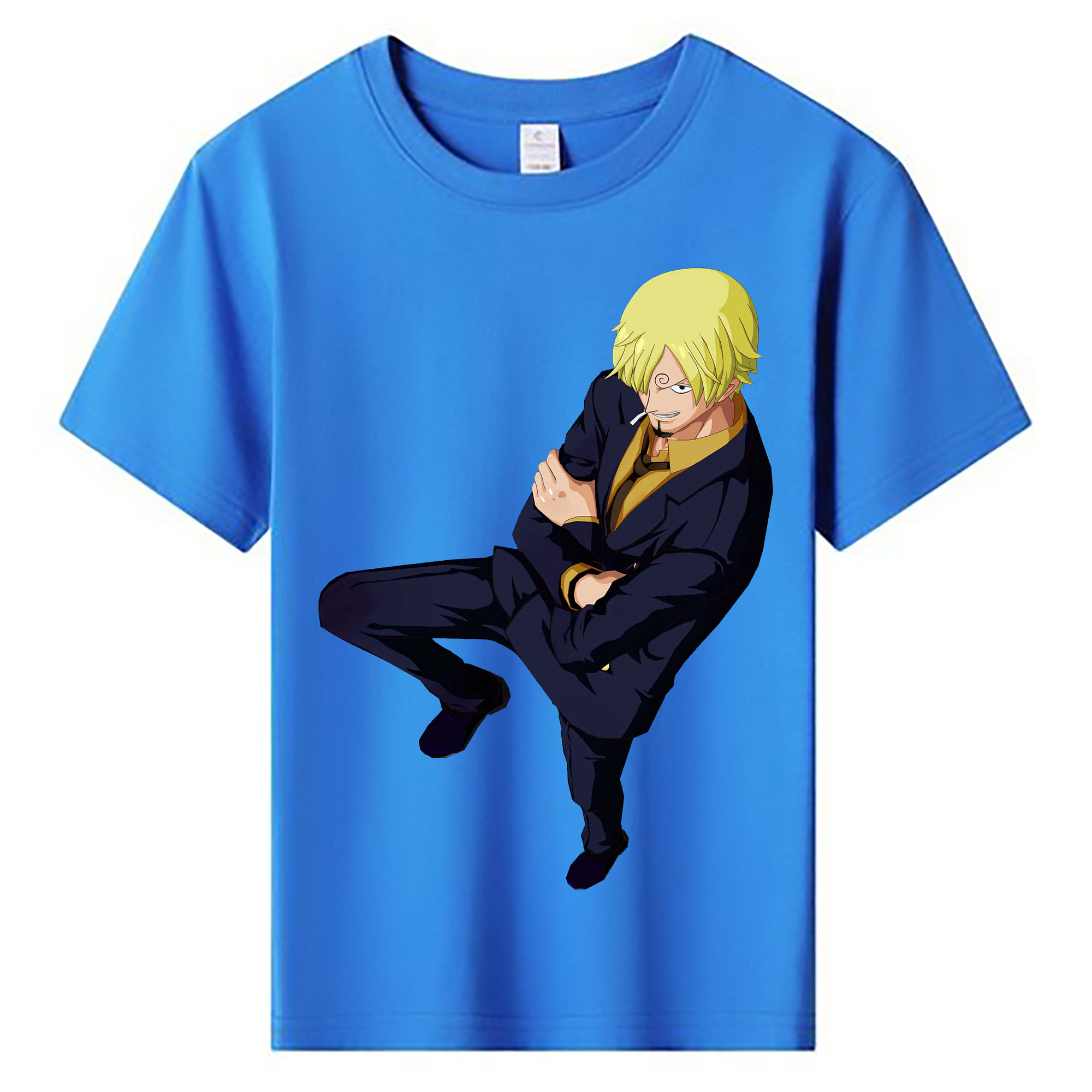 ワンピース サンジ ONE PIECE Sanji 綿100％キッズTシャツ（フロントプリント）
